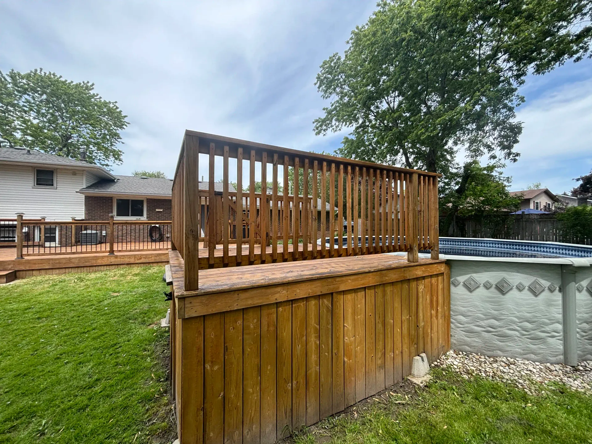 Deck Cleaning project in the Niagara region